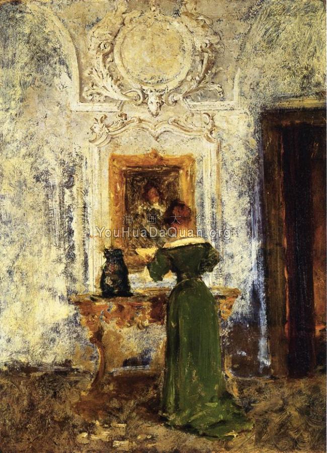 Woman in Green aka Lady in Green - 威廉·梅里特·查斯